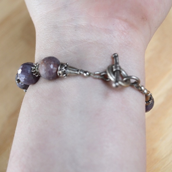 Genuine Ruby Gemstone Sterling Silver Bracelet 925 - Picture 5 of 8